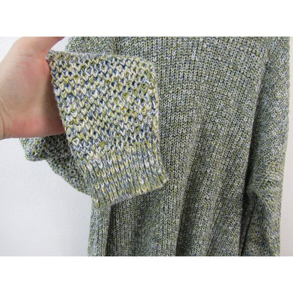 Ava & Viv 4X Women’s Heather Green Blue Knit Sweater Plus Size Pullover Casual - Picture 4 of 5